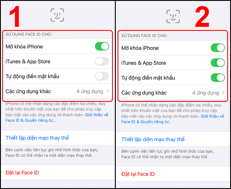 khắc phục lỗi Face ID Iphone