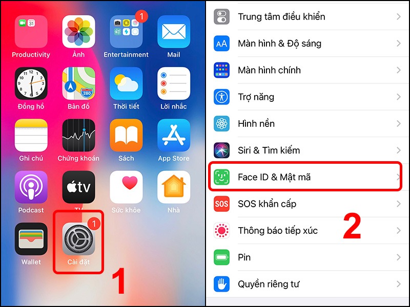 Cách khắc phục lỗi Face ID trên iPhone