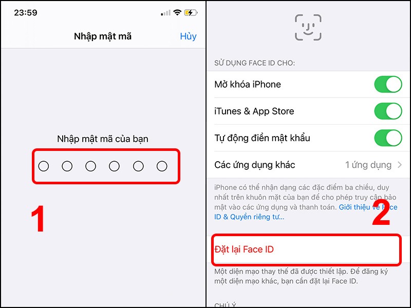 Cách khắc phục lỗi Face ID trên iPhone