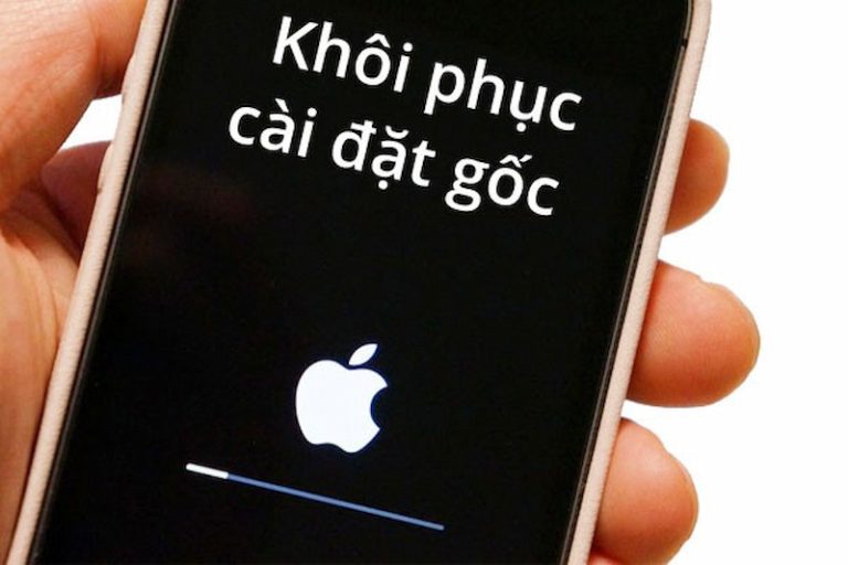 Cách khôi phục cài đặt gốc cho iPhone
