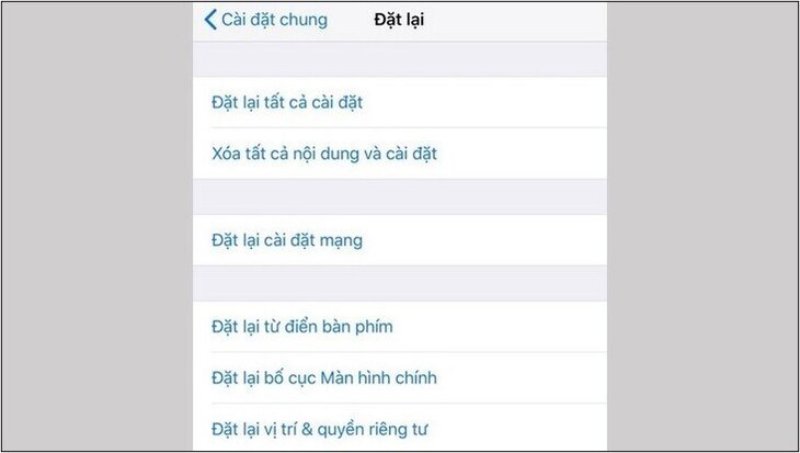 Cách khôi phục cài đặt gốc cho iPhone