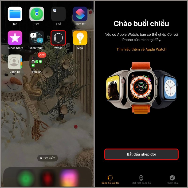 Cách kết nối iPhone với Apple Watch Series 8