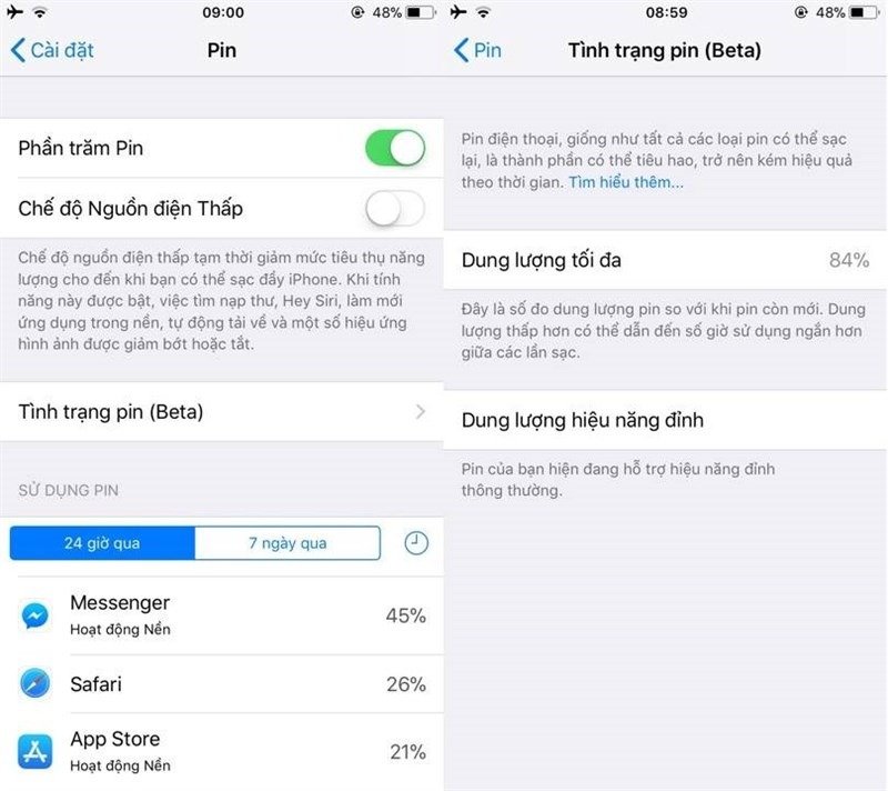 Cách kiểm tra tình trạng pin trên iPhone