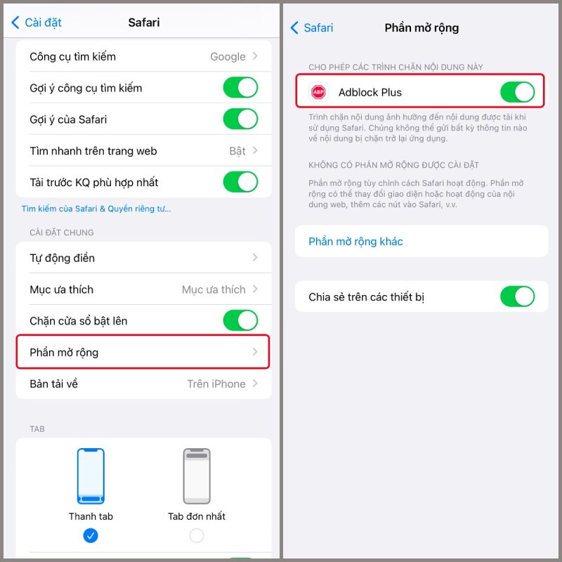 Cách tắt quảng cáo trên Safari cho iPhone
