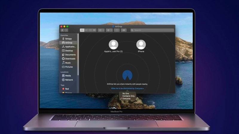 Hướng dẫn sử dụng tính năng AirDrop giữa iPhone và MacBook