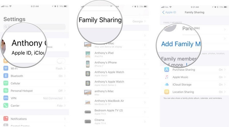 Hướng dẫn sử dụng tính năng Family Sharing trên iPhone